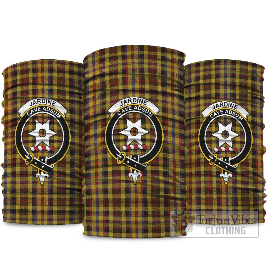 Jardine Tartan Neck Gaiters, Tartan Bandanas, Tartan Head Band with Family Crest