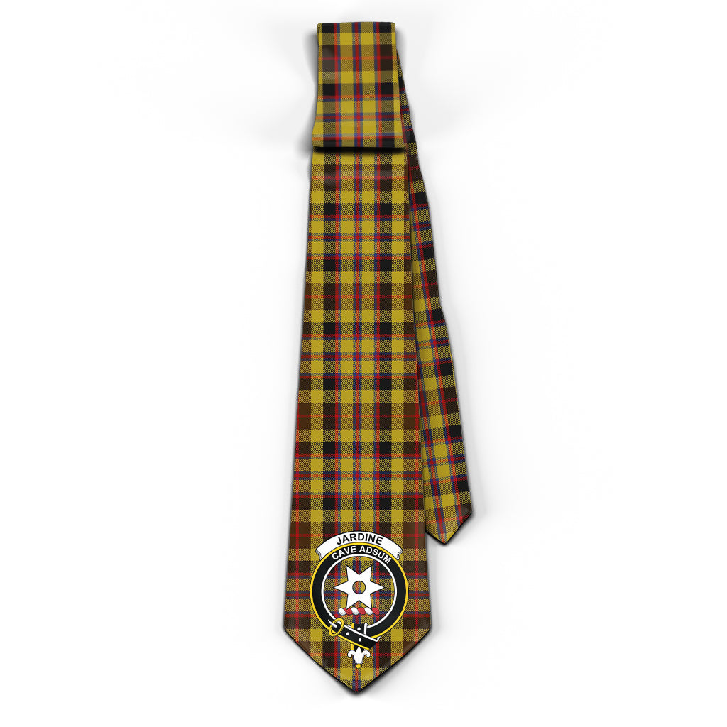 Jardine Tartan Classic Necktie with Family Crest - Tartan Vibes Clothing