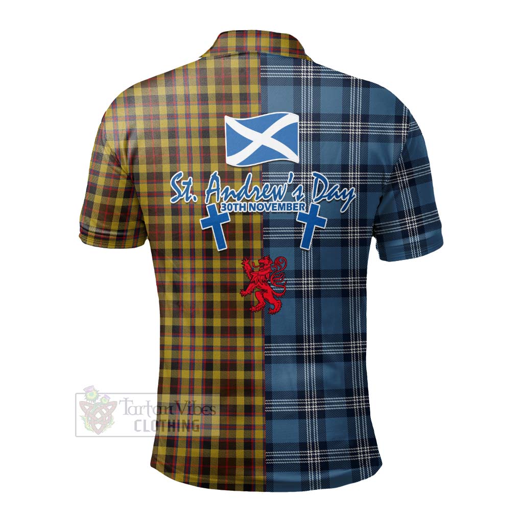 Tartan Vibes Clothing Jardine Tartan Polo Shirt Happy St. Andrew's Day Half Tartan Style