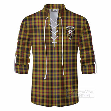 Jardine Tartan Ghillie Kilt Shirt with Family Crest DNA In Me Style