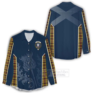 Jardine Tartan Women's Casual Shirt with Family Crest and Scottish Thistle Vibes Sport Style