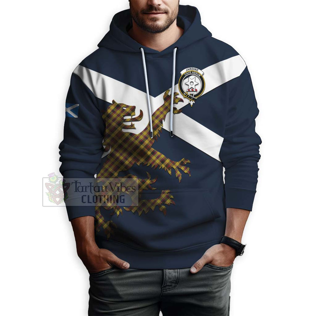 Tartan Vibes Clothing Jardine Tartan Lion Rampant Hoodie – Proudly Display Your Heritage with Alba Gu Brath and Clan Name