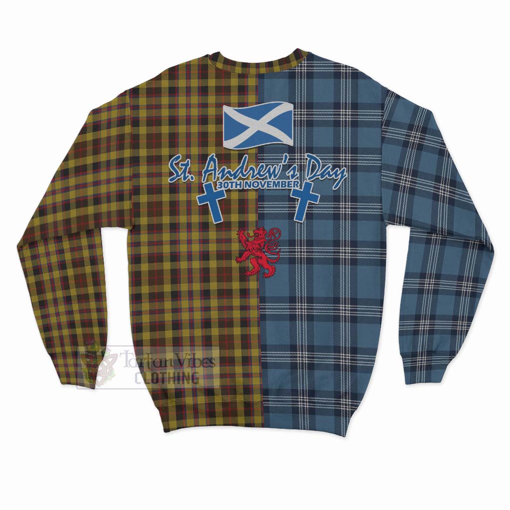 Tartan Vibes Clothing Jardine Tartan Sweatshirt Happy St. Andrew's Day Half Tartan Style