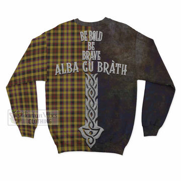 Jardine Tartan Family Crest Sweatshirt Alba Gu Brath Be Brave Lion Ancient Style - Tartan Vibes Clothing