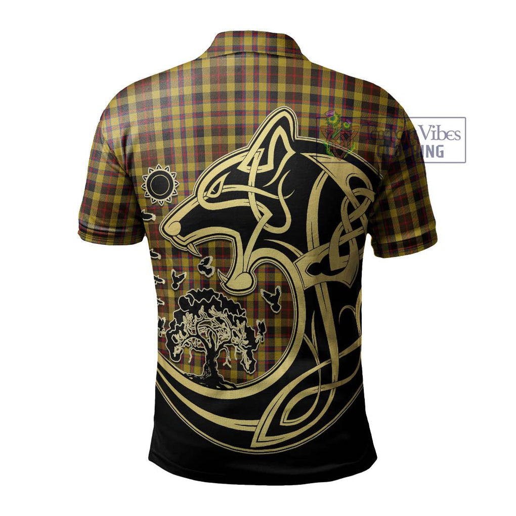 Jardine Tartan Polo Shirt with Family Crest Celtic Wolf Style - Tartanvibesclothing Shop