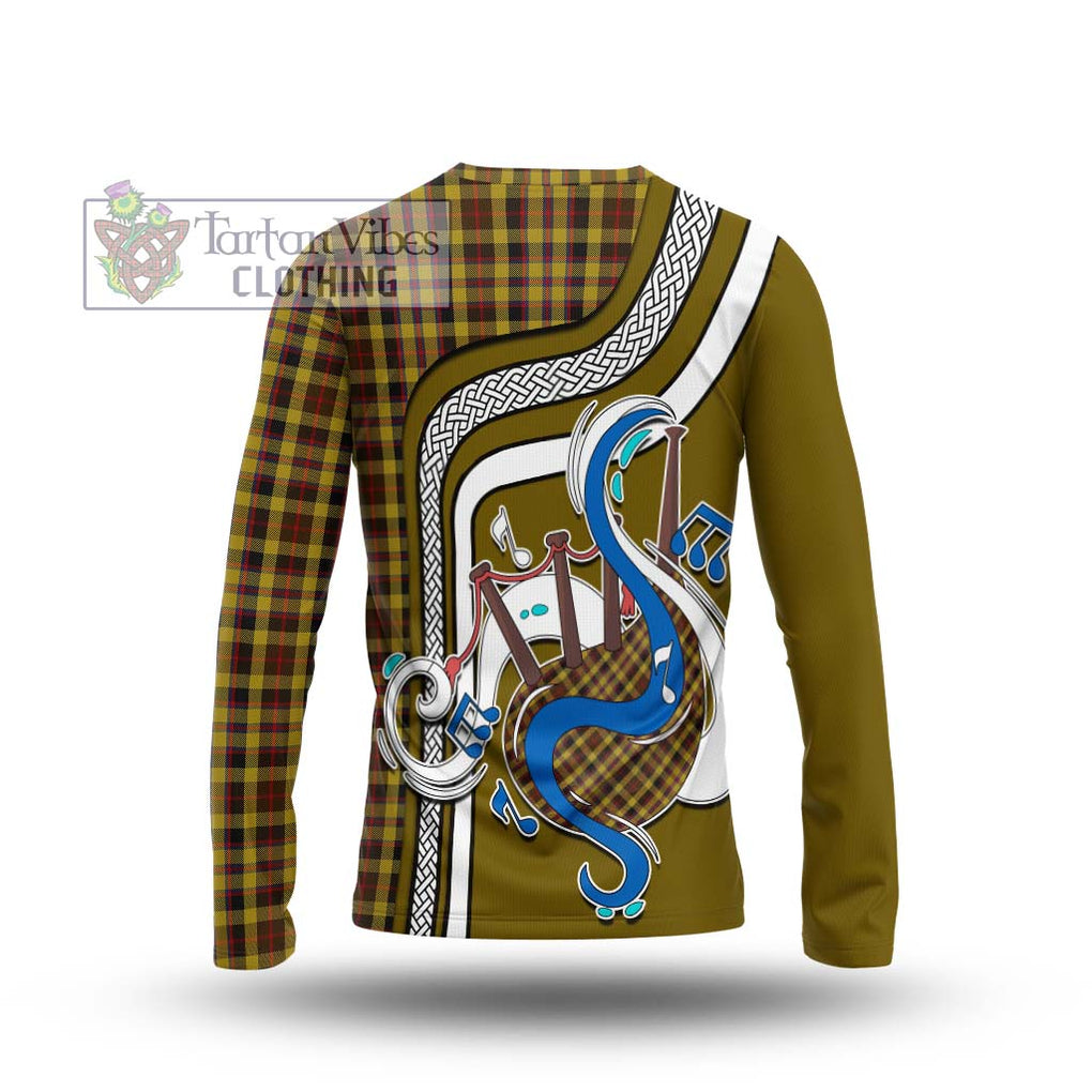 Tartan Vibes Clothing Jardine Tartan Long Sleeve T-Shirt with Epic Bagpipe Style