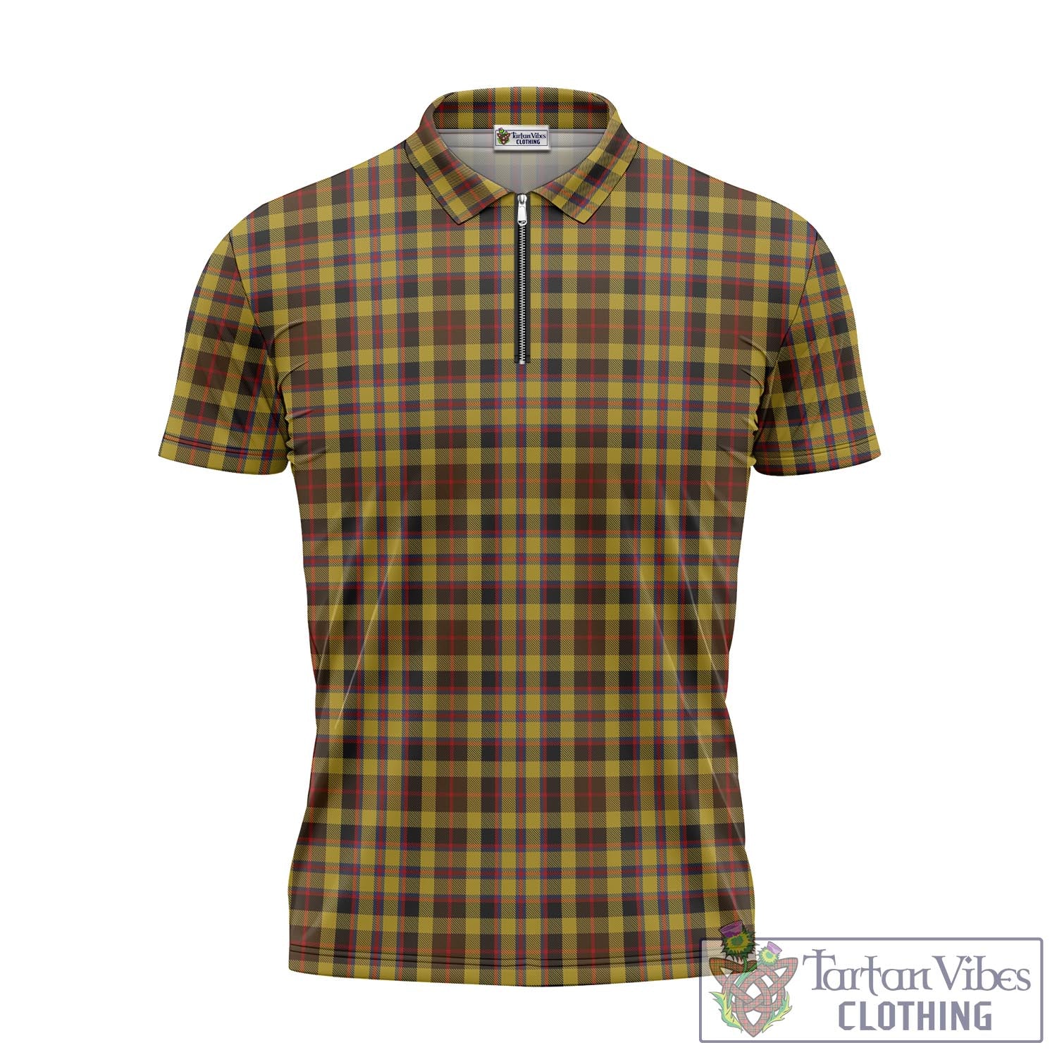 Tartan Vibes Clothing Jardine Tartan Zipper Polo Shirt