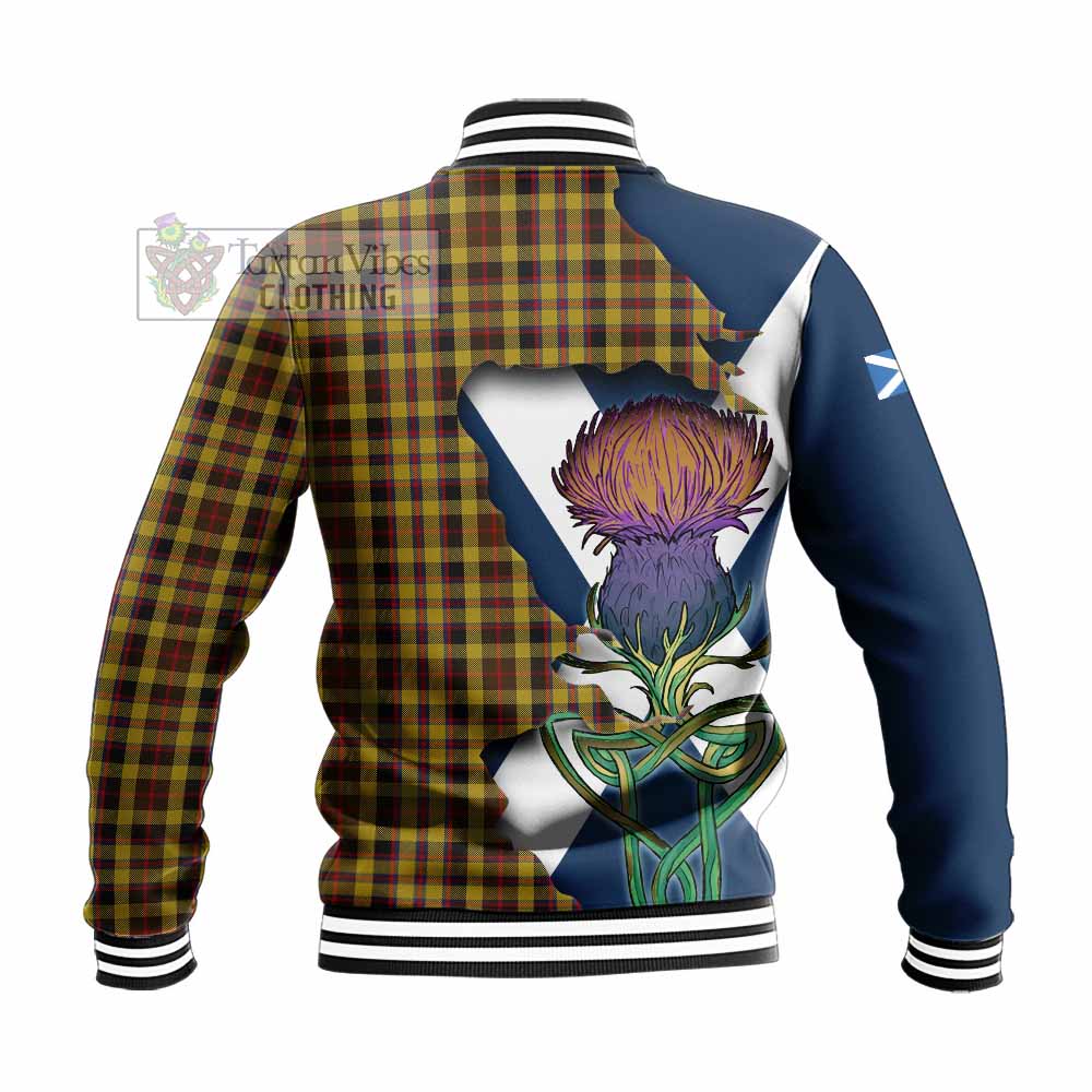 Jardine Tartan Family Crest Baseball Jacket Scottish Thistle Celtic Inspired - Tartan Vibes Clothing