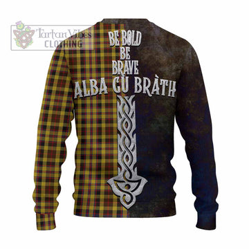 Jardine Tartan Family Crest Knitted Sweater Alba Gu Brath Be Brave Lion Ancient Style - Tartan Vibes Clothing