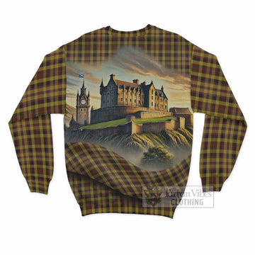 Jardine Tartan Family Crest Sweatshirt with Scottish Ancient Castle Style - Tartan Vibes Clothing