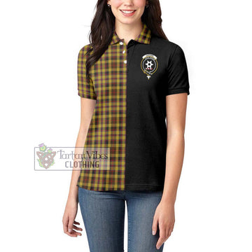 Jardine Tartan Women's Polo Shirt with Family Crest and Half Of Me Style