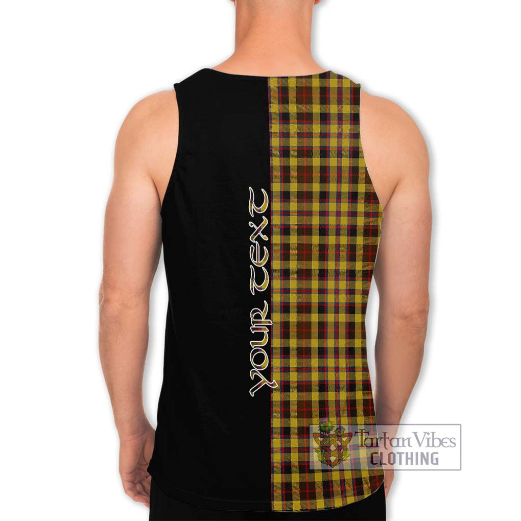 Jardine Tartan Men's Tank Top with Family Crest and Half Of Me Style - Tartanvibesclothing Shop