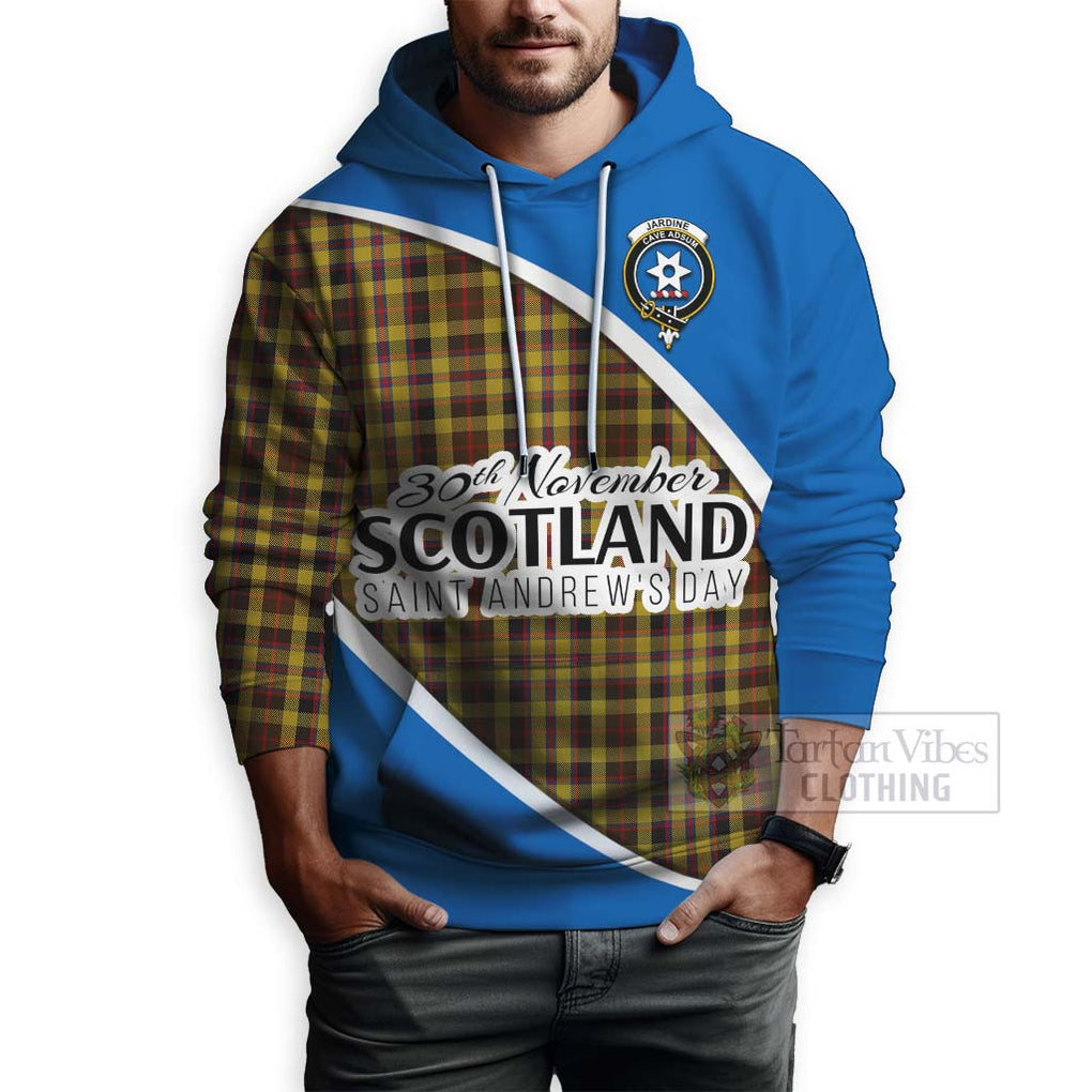 Tartan Vibes Clothing Jardine Family Crest Tartan Hoodie Celebrate Saint Andrew's Day in Style