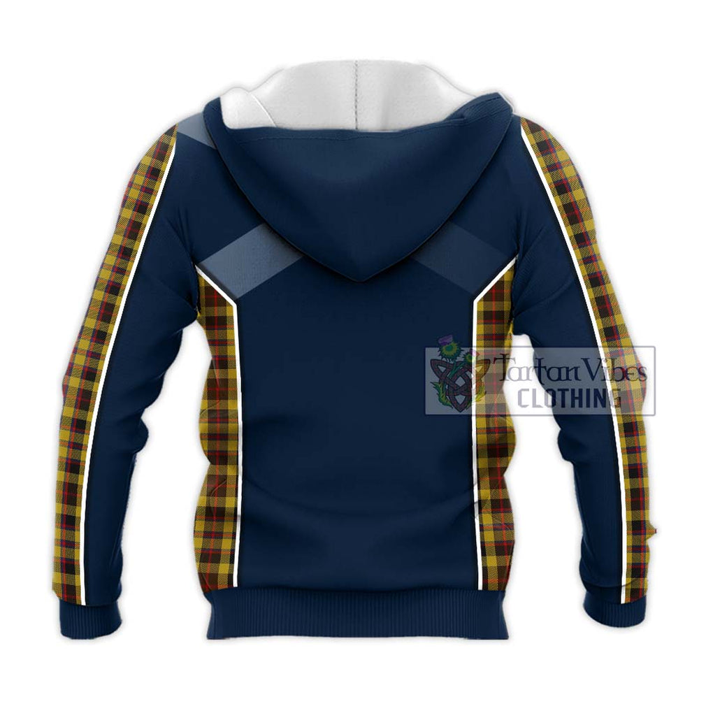 Jardine Tartan Knitted Hoodie with Family Crest and Lion Rampant Vibes Sport Style - Tartan Vibes Clothing