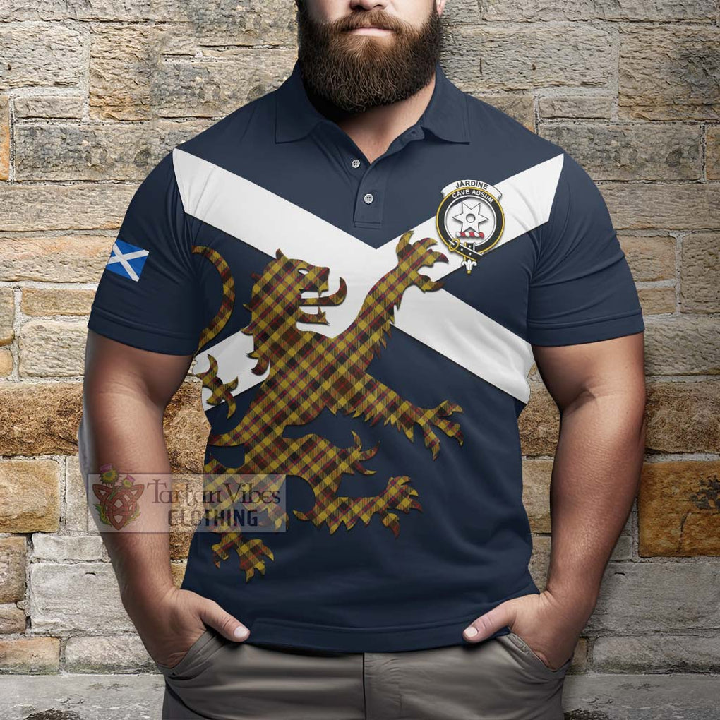 Tartan Vibes Clothing Jardine Tartan Lion Rampant Polo Shirt – Proudly Display Your Heritage with Alba Gu Brath and Clan Name