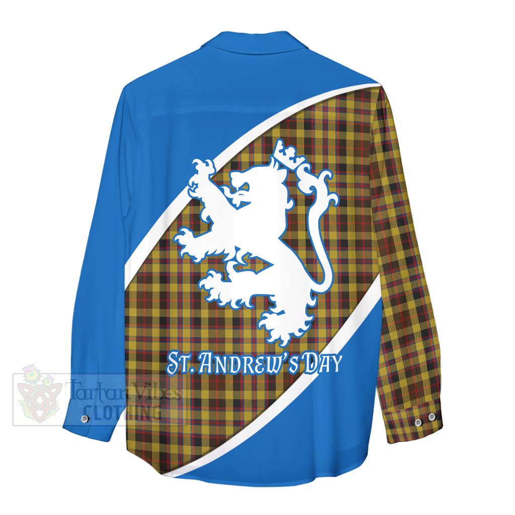 Tartan Vibes Clothing Jardine Family Crest Tartan Women's Casual Shirt Celebrate Saint Andrew's Day in Style