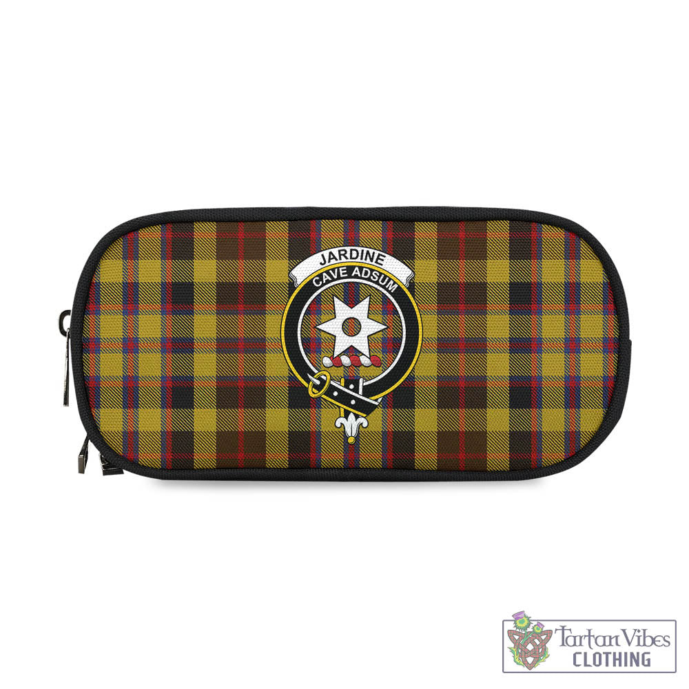 Tartan Vibes Clothing Jardine Tartan Pen and Pencil Case with Family Crest