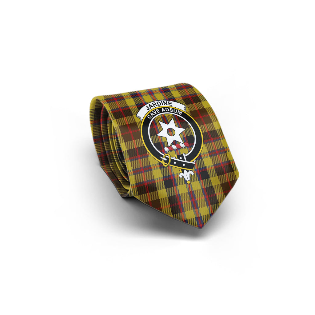 Jardine Tartan Classic Necktie with Family Crest - Tartan Vibes Clothing