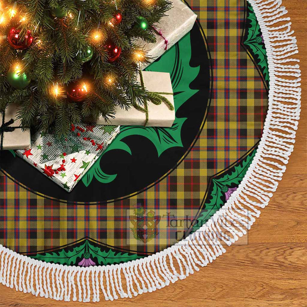 Jardine Tartan Christmas Tree Skirt Scottish Thistle Style - Tartan Vibes Clothing