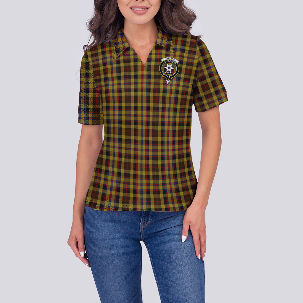 jardine-tartan-polo-shirt-with-family-crest-for-women