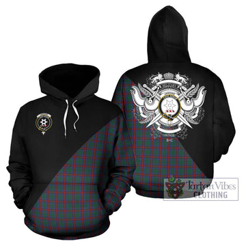 Jardine Dress Tartan Hoodie with Family Crest and Military Logo Style