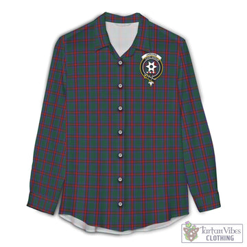 Jardine Dress Tartan Women's Casual Shirt with Family Crest