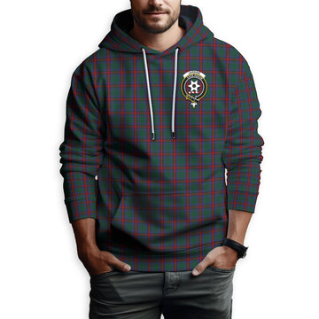 Jardine Dress Tartan Hoodie with Family Crest