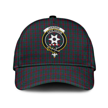 Jardine Dress Tartan Classic Cap with Family Crest