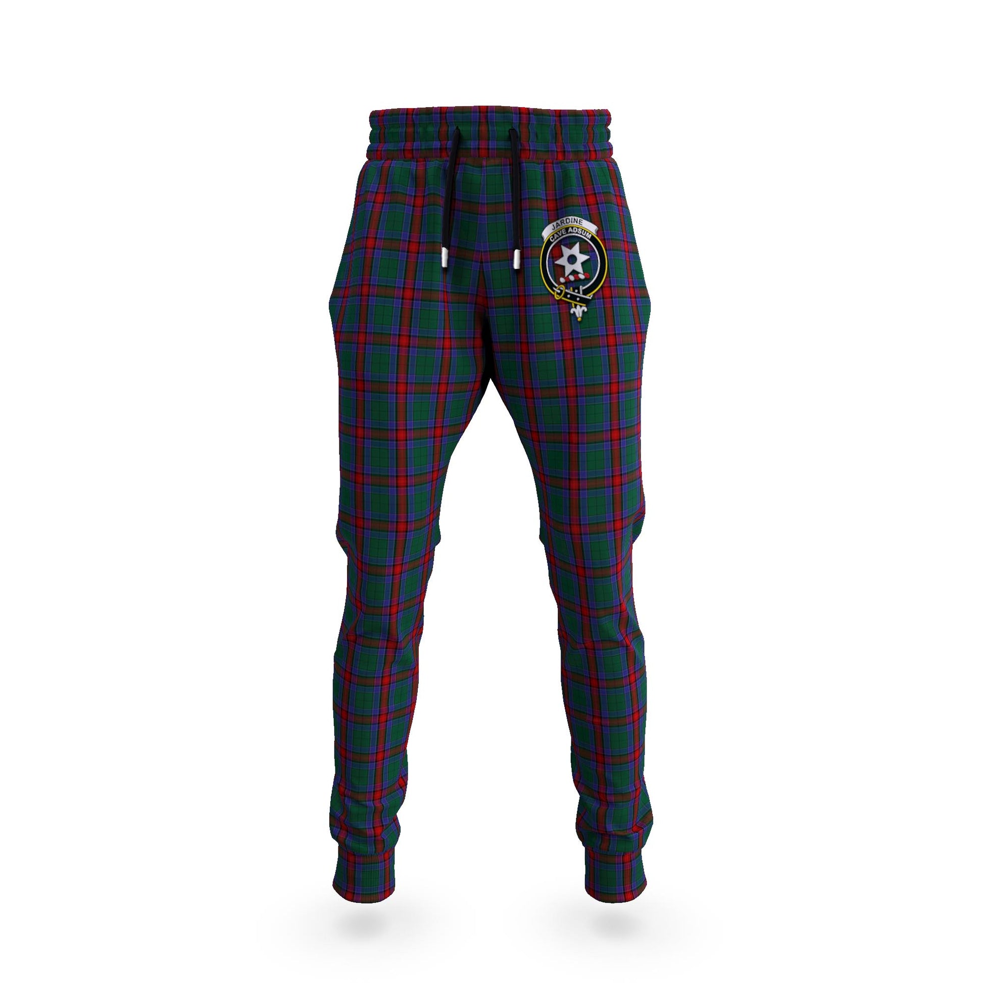 Jardine Dress Tartan Joggers Pants with Family Crest 5XL - Tartan Vibes Clothing