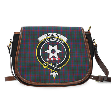 Jardine Dress Tartan Saddle Bag with Family Crest