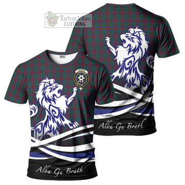 Jardine Dress Tartan Cotton T-shirt with Alba Gu Brath Regal Lion Emblem