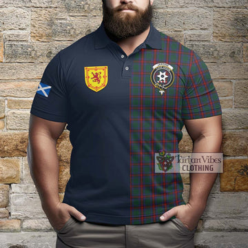 Jardine Dress Tartan Polo Shirt Alba with Scottish Lion Royal Arm Half Style