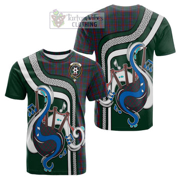 Jardine Dress Tartan Cotton T-shirt with Epic Bagpipe Style