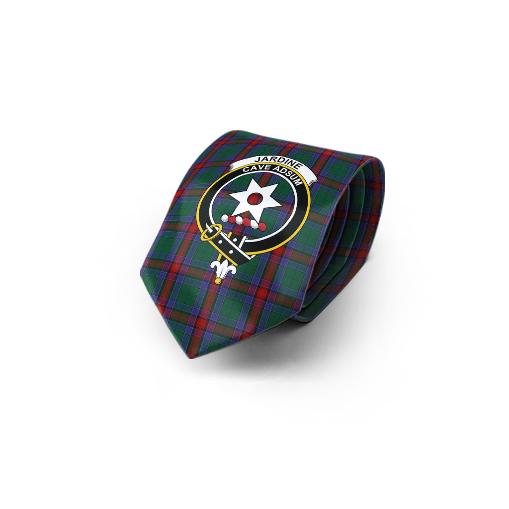 Jardine Dress Tartan Classic Necktie with Family Crest - Tartan Vibes Clothing