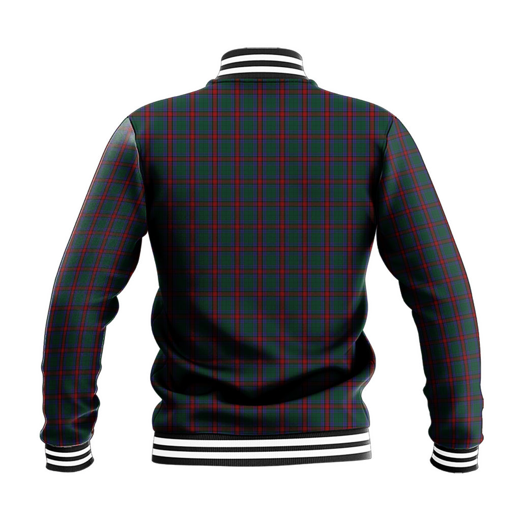 Jardine Dress Tartan Baseball Jacket with Family Crest - Tartan Vibes Clothing