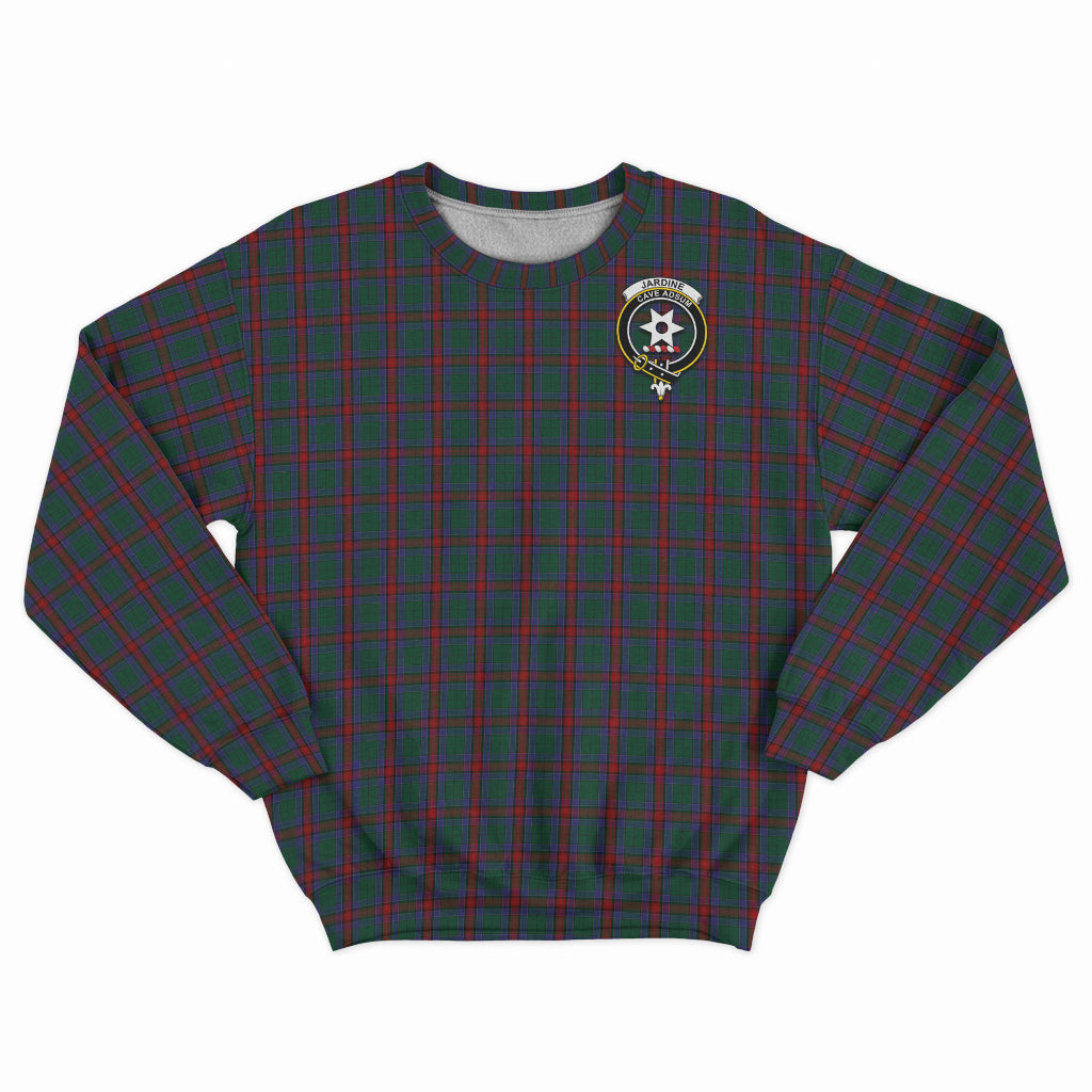 Jardine Dress Tartan Sweatshirt with Family Crest - Tartan Vibes Clothing