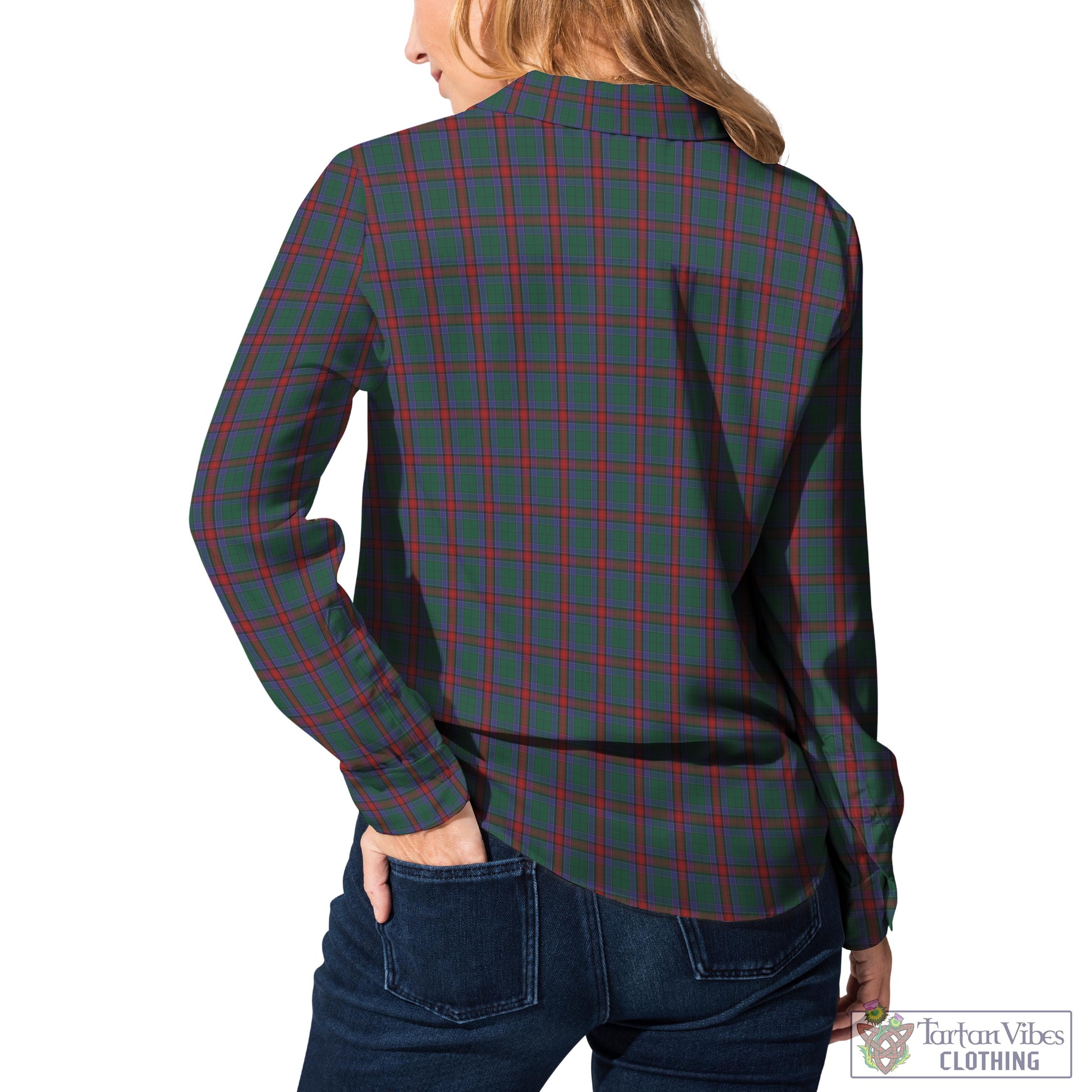 Tartan Vibes Clothing Jardine Dress Tartan Womens Casual Shirt with Family Crest