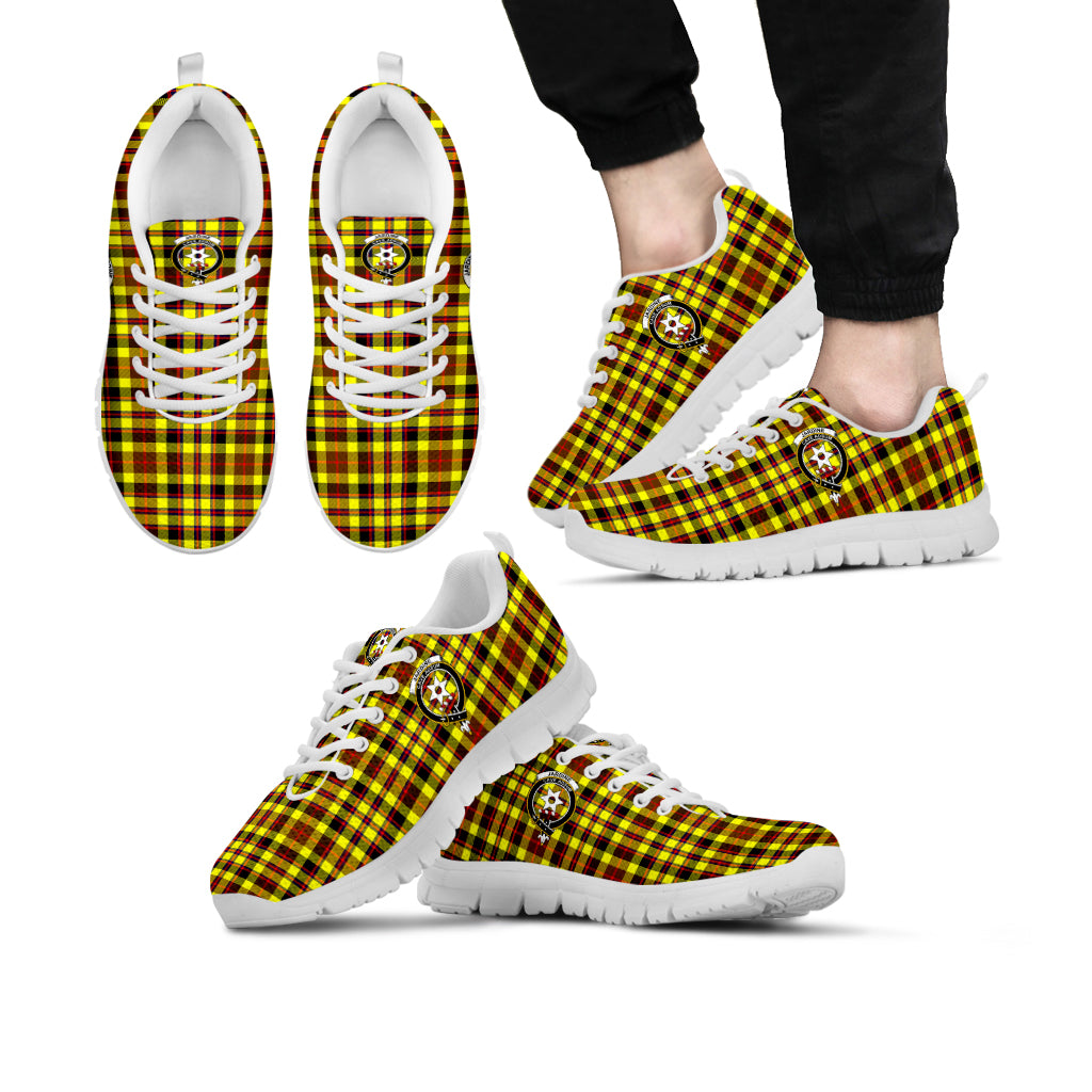 Jardine Modern Tartan Sneakers with Family Crest Kid's Sneakers - Tartan Vibes Clothing