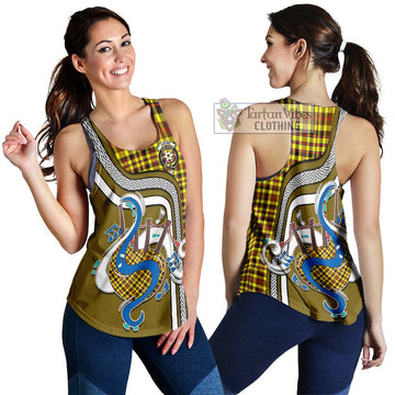 Jardine Modern Tartan Women's Racerback Tanks with Epic Bagpipe Style