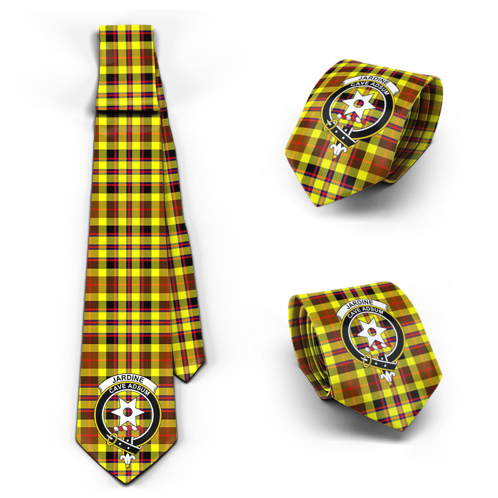 Jardine Modern Tartan Classic Necktie with Family Crest Necktie One Size - Tartan Vibes Clothing