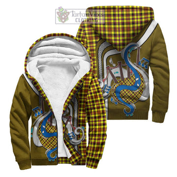 Jardine Modern Tartan Sherpa Hoodie with Epic Bagpipe Style