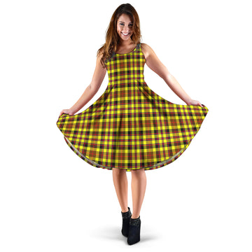 Jardine Modern Tartan Sleeveless Midi Womens Dress