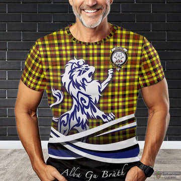 Jardine Modern Tartan T-Shirt with Alba Gu Brath Regal Lion Emblem