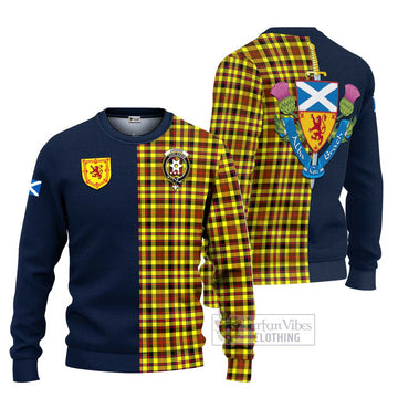 Jardine Modern Tartan Ugly Sweater with Scottish Lion Royal Arm Half Style