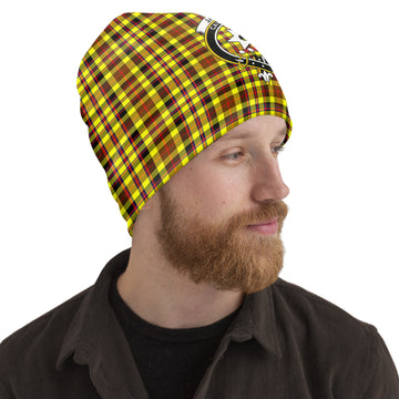 Jardine Modern Tartan Beanies Hat with Family Crest