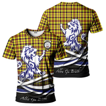 Jardine Modern Tartan T-Shirt with Alba Gu Brath Regal Lion Emblem