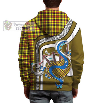 Jardine Modern Tartan Hoodie with Epic Bagpipe Style