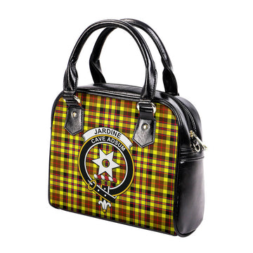 Jardine Modern Tartan Shoulder Handbags with Family Crest