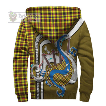 Jardine Modern Tartan Sherpa Hoodie with Epic Bagpipe Style