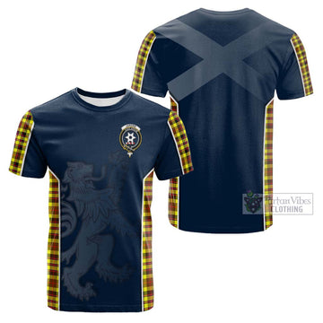 Jardine Modern Tartan Cotton T-shirt with Family Crest and Lion Rampant Vibes Sport Style